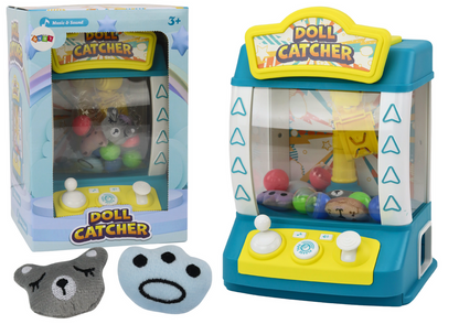Máquina apanhar peluches e bolas turquesa