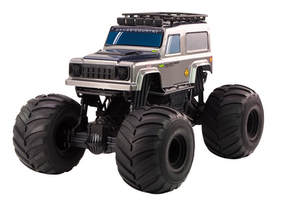 Carro RC grande SUV 1:6 cinza 2.4G