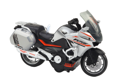 Motocicleta polícia fricção 1:10 (1 unidade, sortido)