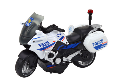Motocicleta polícia fricção 1:10 (1 unidade, sortido)