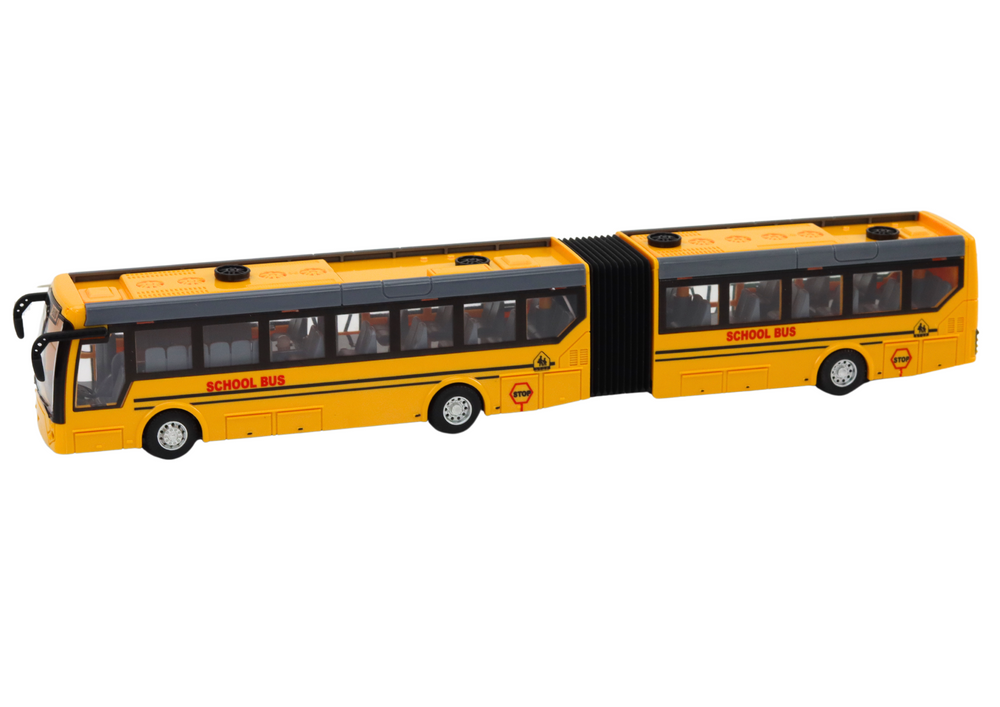 Autocarro escolar articulado RC 1:32 amarelo