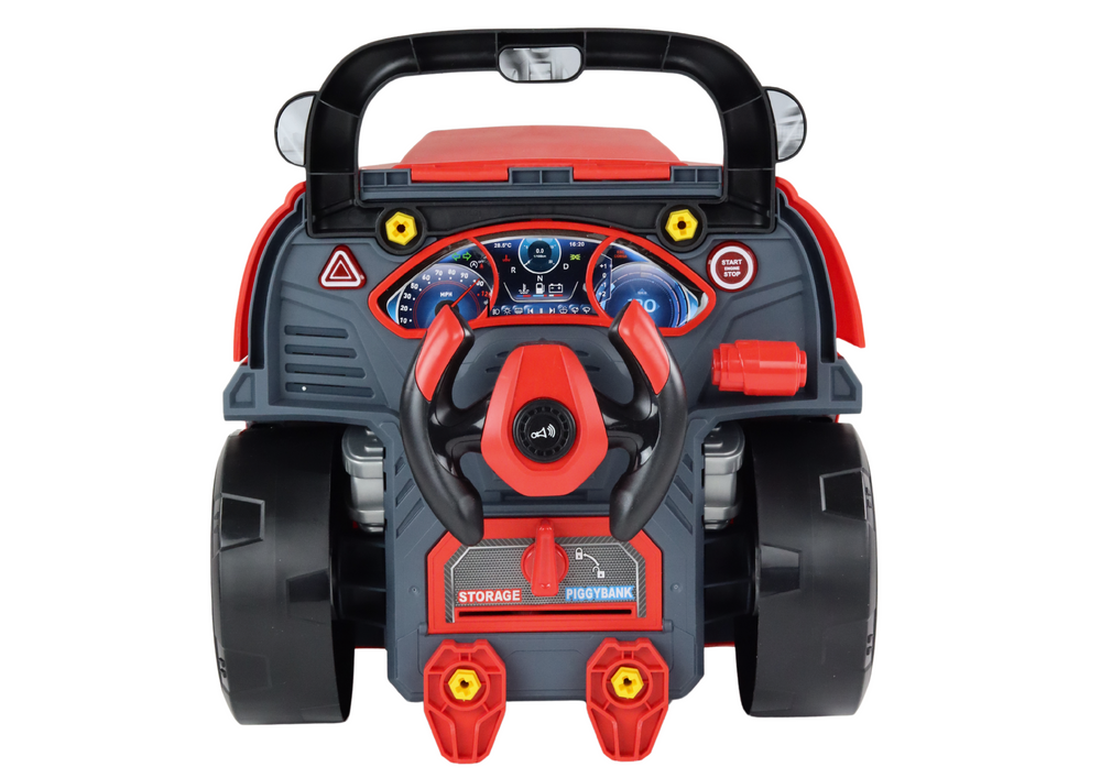 Camião motor oficina desmontagem DIY vermelho