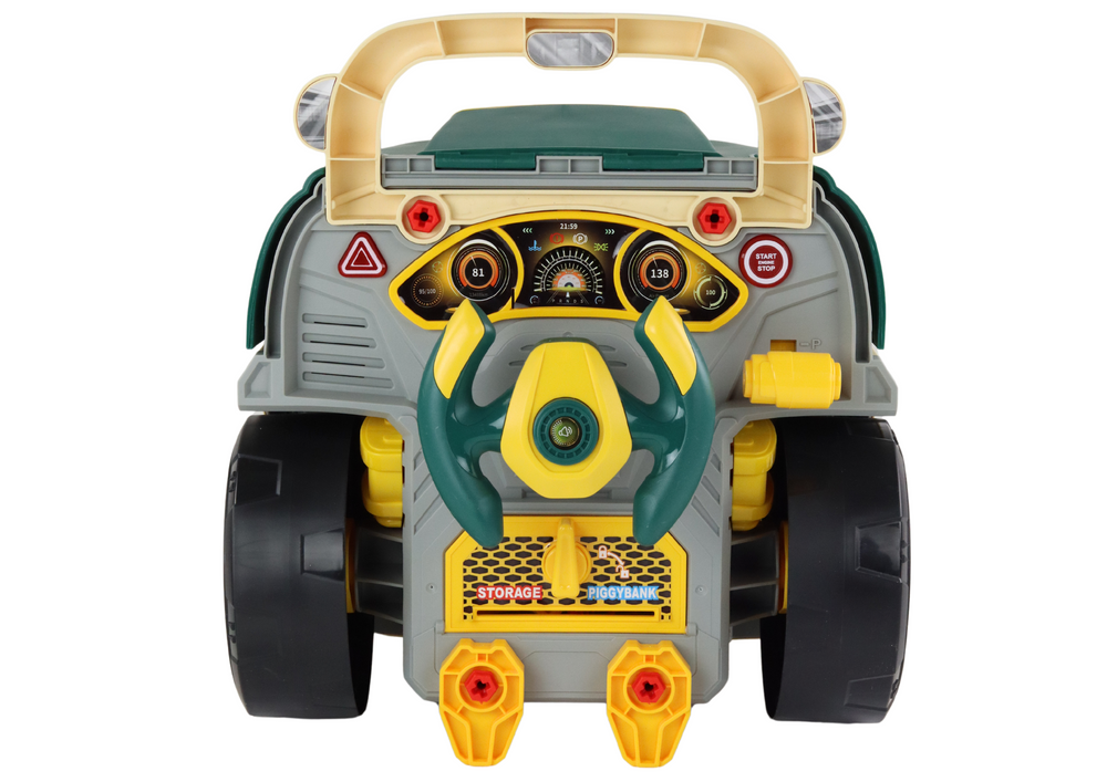 Camião motor oficina desmontagem DIY verde