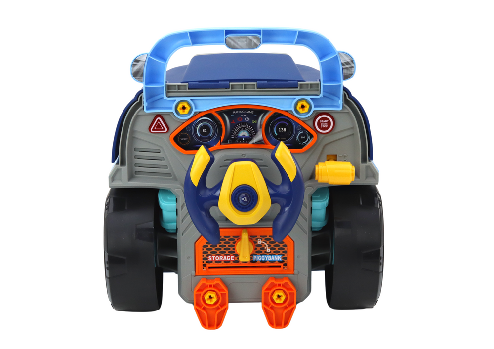 Camião motor oficina desmontagem DIY azul