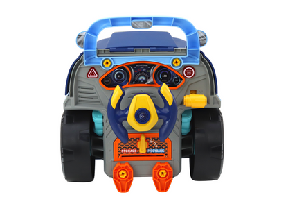 Camião motor oficina desmontagem DIY azul