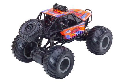 Carro RC todo-o-terreno 1:8 com amortecedores laranja