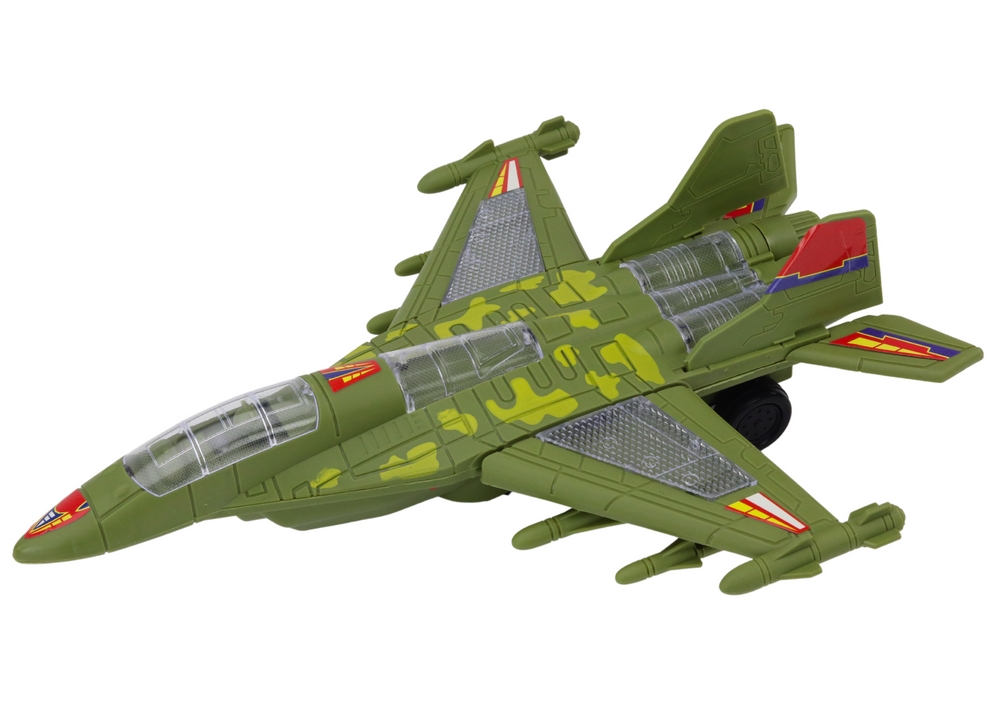 Caça militar F35 com luz e som verde