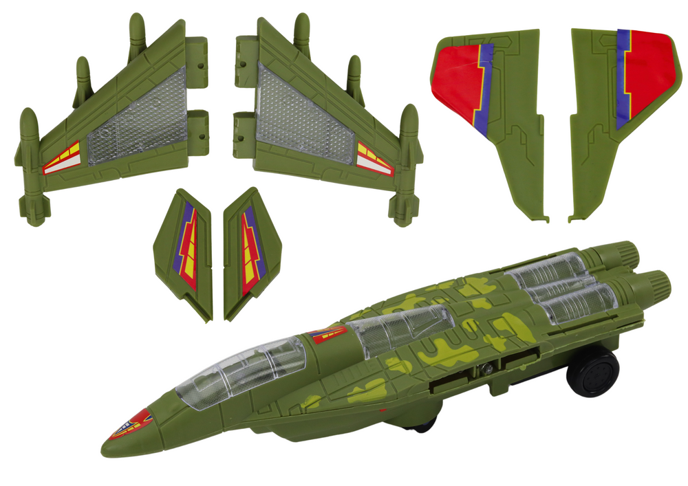 Caça militar F35 com luz e som verde
