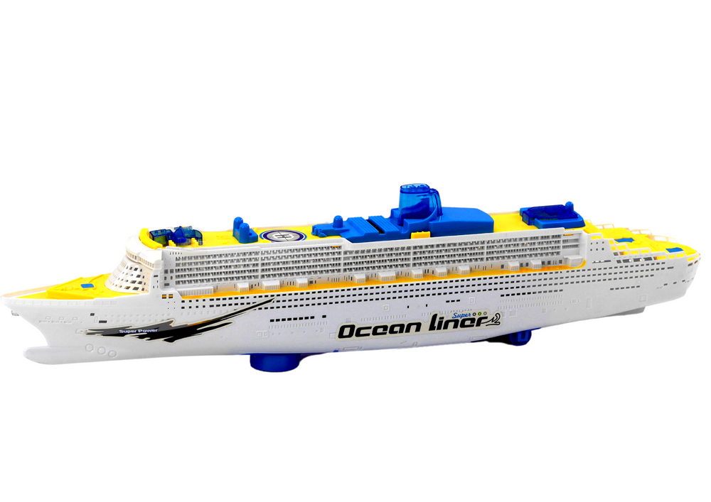 Navio cruzeiro com luz e som