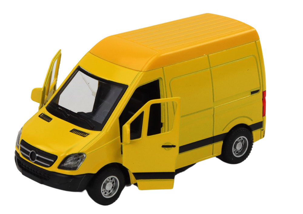 Carrinha entrega 1:32 luz som vermelho preto amarelo branco (1 unidade, sortido)