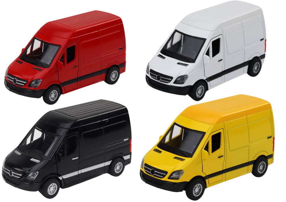 Carrinha entrega 1:32 luz som vermelho preto amarelo branco (1 unidade, sortido)