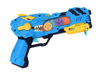 Pistola projetor dinossauro luz e som (1 unidade, sortido)