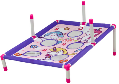 Jogo lançamento saco e argolas 2 em 1 unicórnio
