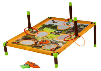 Jogo lançamento saco e argolas 2 em 1 dinossauros