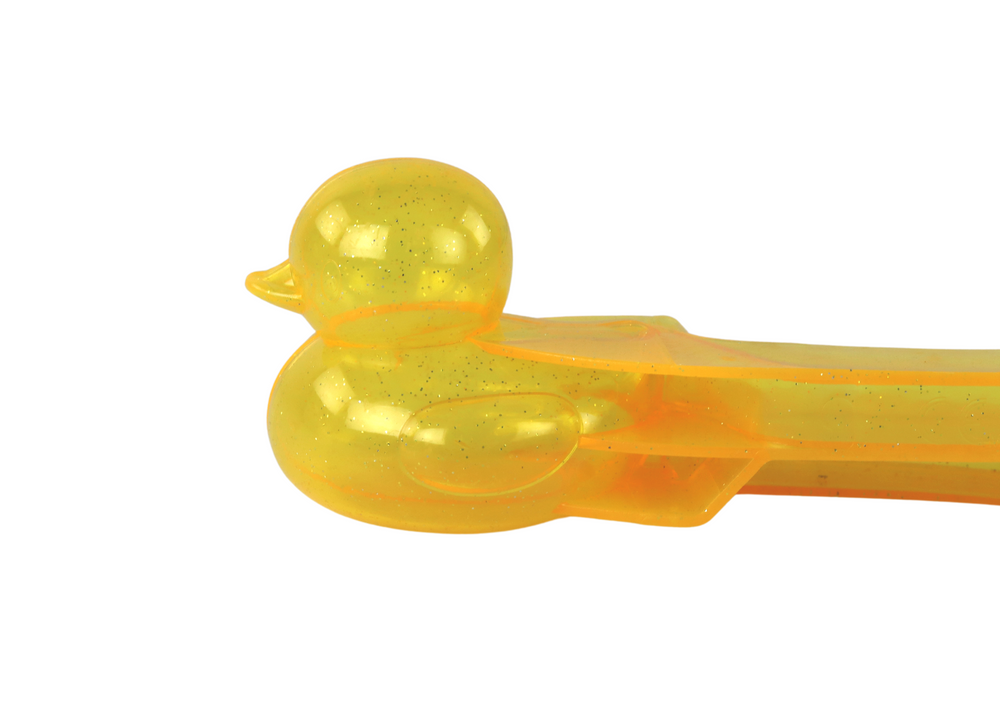 Brinquedo fazer bolas de neve pato amarelo