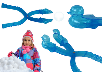 Brinquedo fazer bolas de neve pato azul