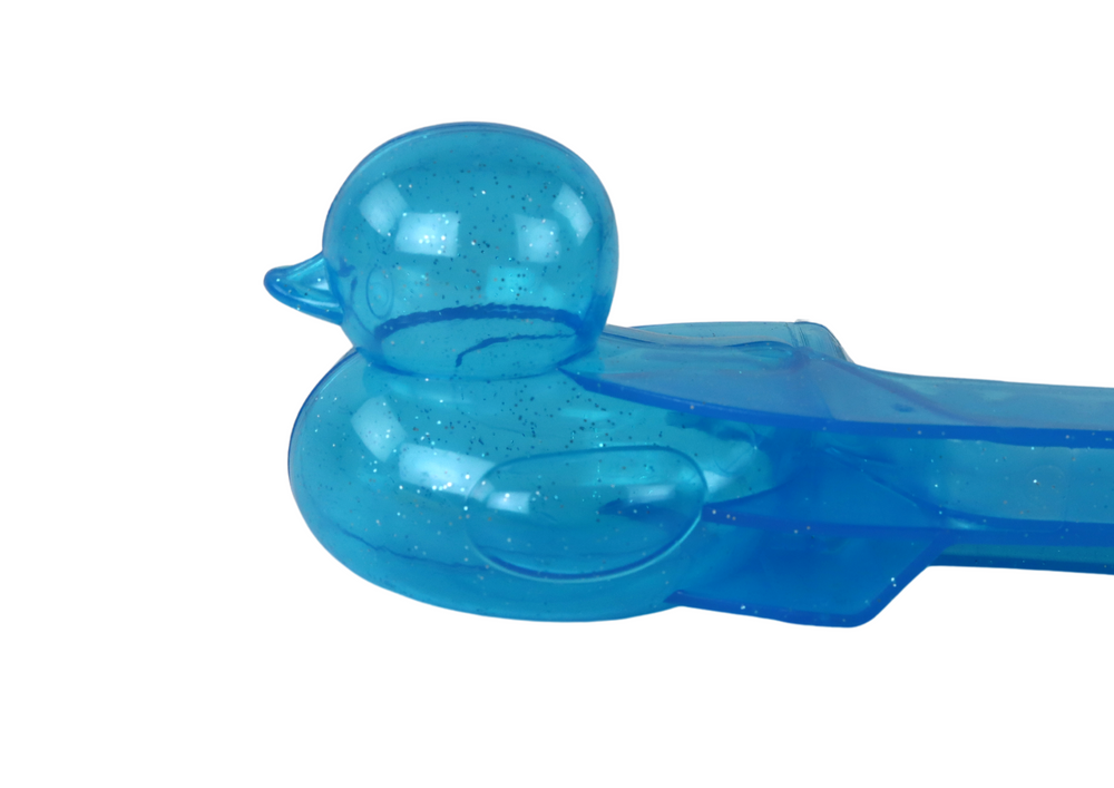 Brinquedo fazer bolas de neve pato azul