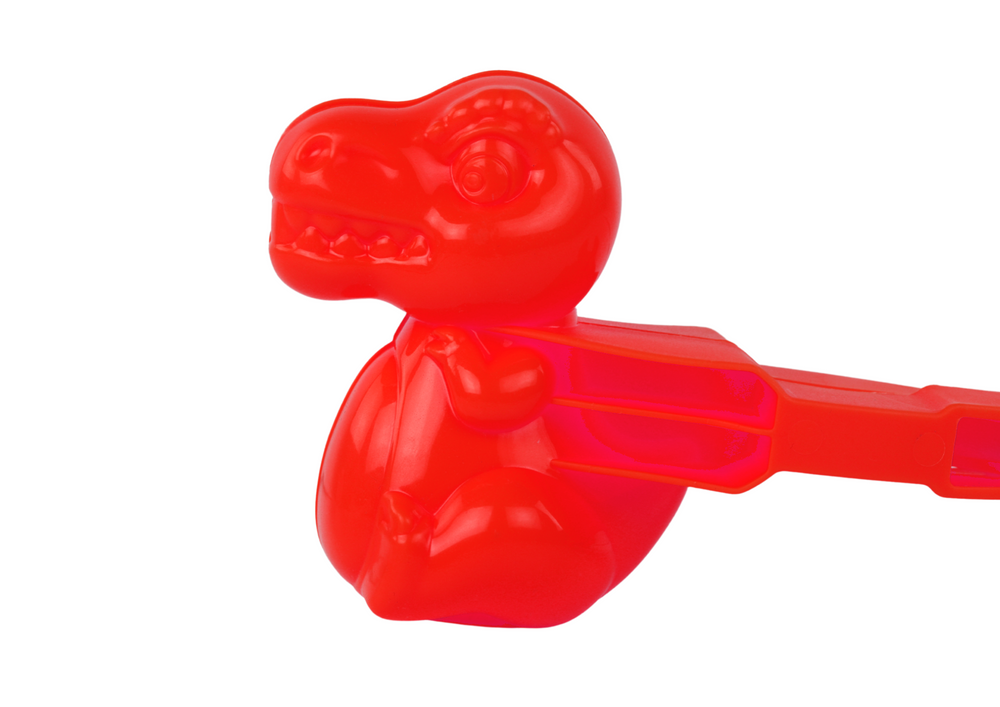 Brinquedo fazer bolas de neve dinossauro vermelho