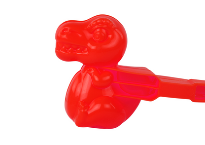 Brinquedo fazer bolas de neve dinossauro vermelho