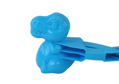 Brinquedo fazer bolas de neve dinossauro azul
