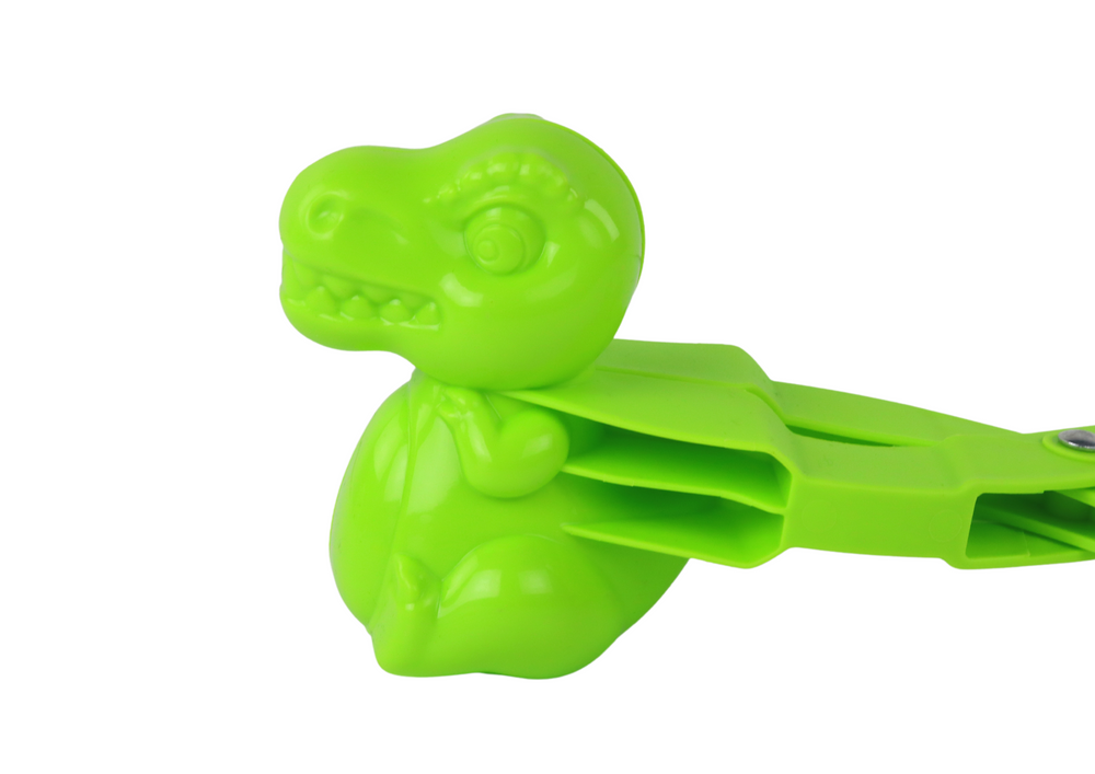 Brinquedo fazer bolas de neve dinossauro verde