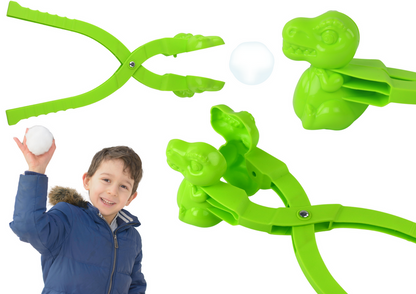Brinquedo fazer bolas de neve dinossauro verde