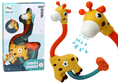 Brinquedo banho girafa chuveiro amarelo