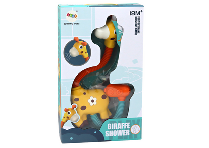 Brinquedo banho girafa chuveiro amarelo