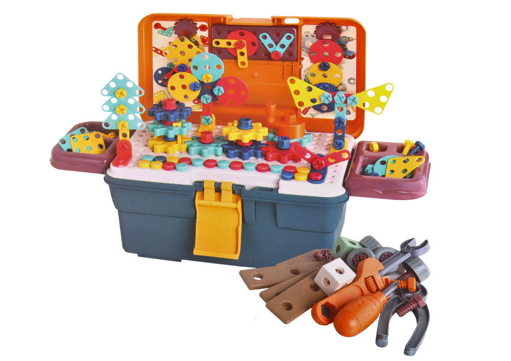 Puzzle construção 3D com berbequim DIY desmontagem
