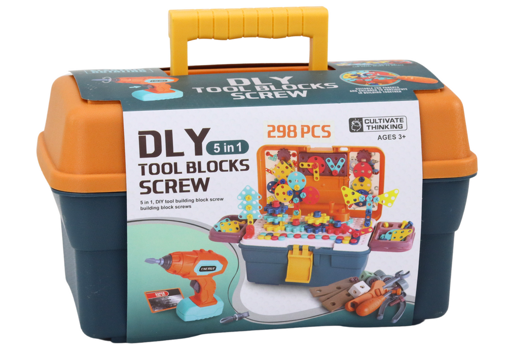 Puzzle construção 3D com berbequim DIY desmontagem