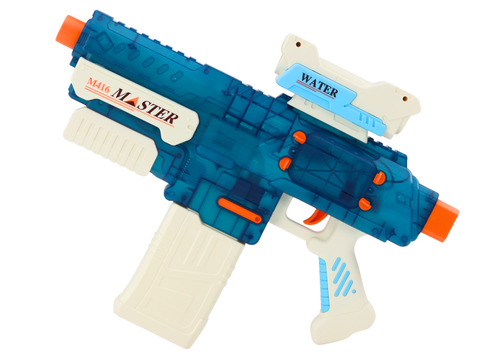 Pistola água recarregável M416 500 ml alcance 8-10 m