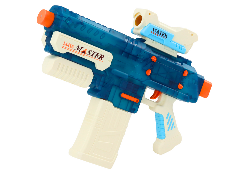 Pistola água recarregável M416 500 ml alcance 8-10 m