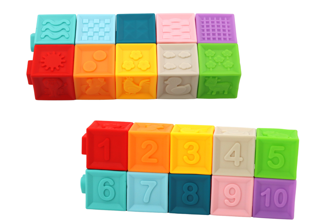 Puzzle educativo bebés formas números blocos