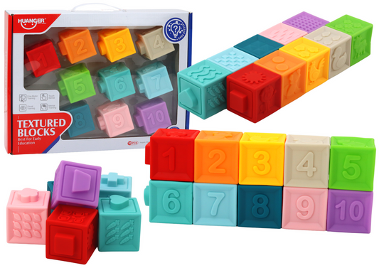 Puzzle educativo bebés formas números blocos