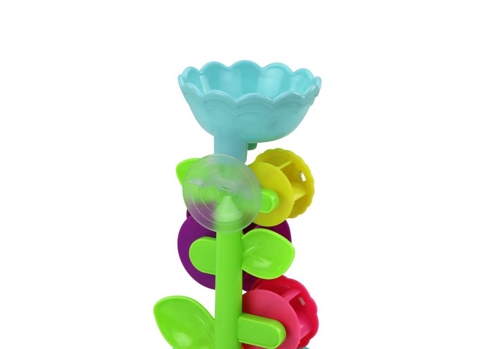 Brinquedo banho regador flores coloridas