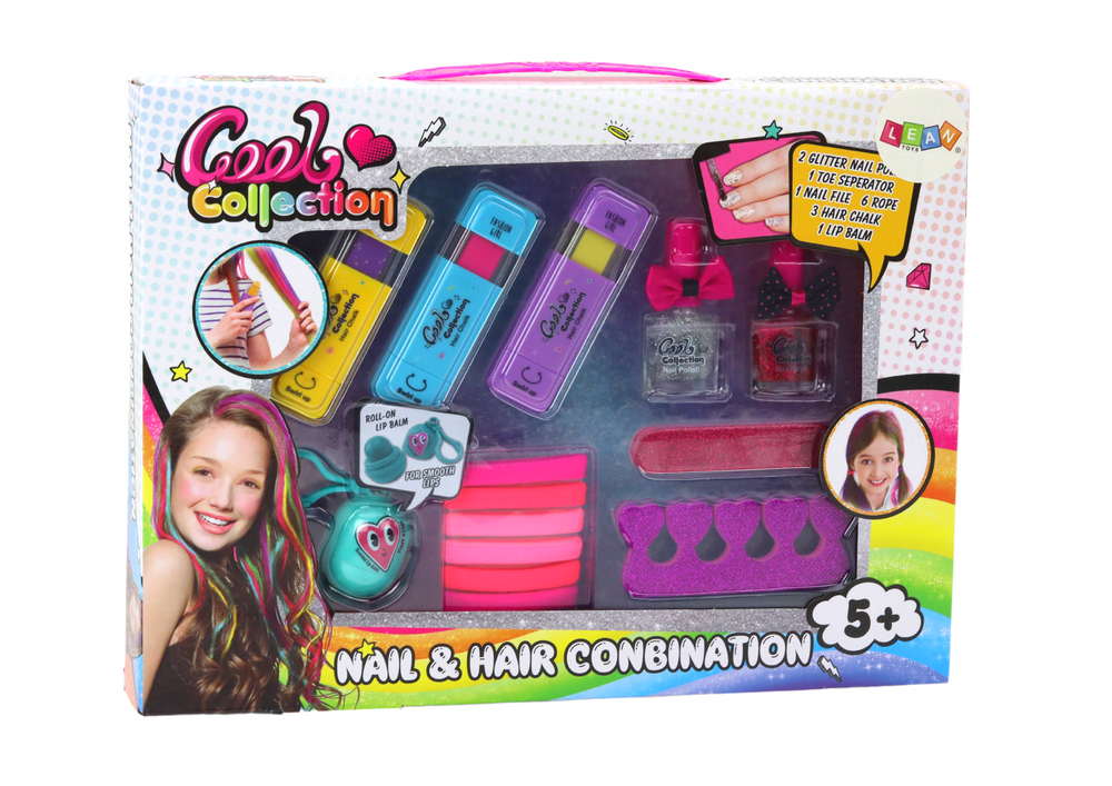 Kit beleza cabelo unhas e bálsamo labial