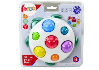 Tabuleiro sensorial tartaruga Pop It educativo
