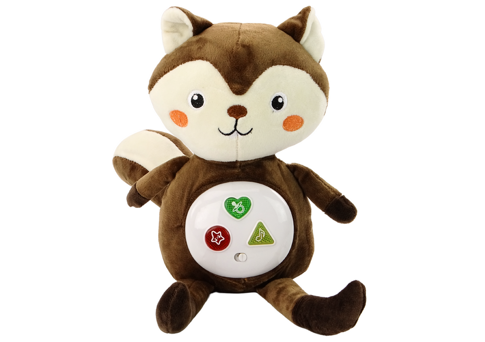 Esquilo peluche interativo dormir melodias