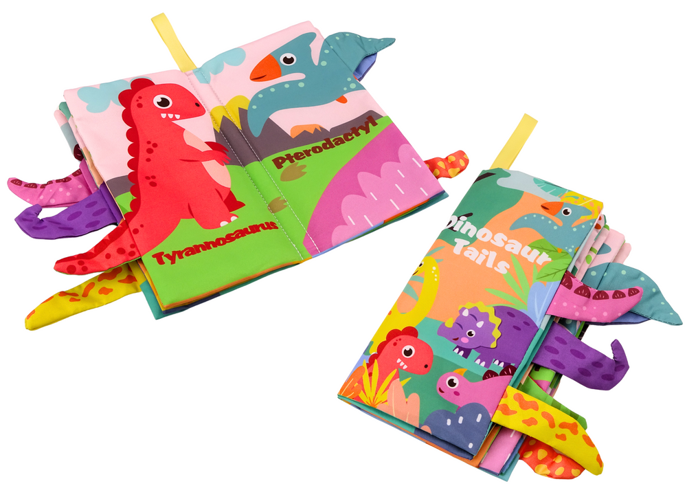 Livro macio educativo dinossauros colorido