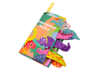 Livro macio educativo dinossauros colorido