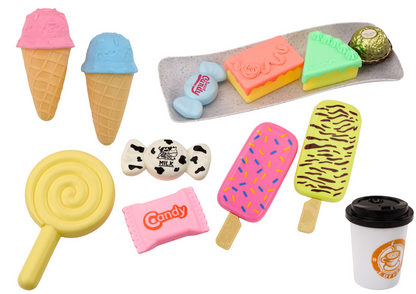 Conjunto pastelaria café doces e bolos 25 peças