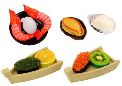 Conjunto sushi brinquedo com acessórios 24 peças