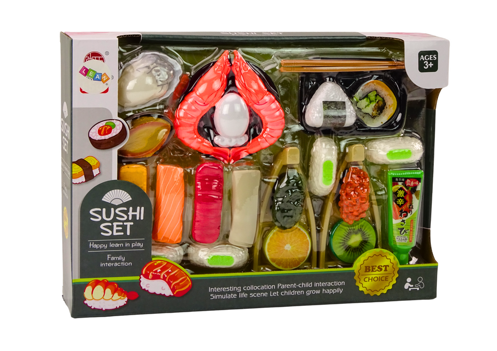 Conjunto sushi brinquedo com acessórios 24 peças