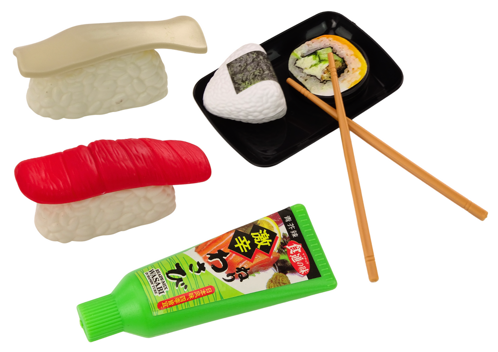 Conjunto sushi brinquedo com acessórios 24 peças