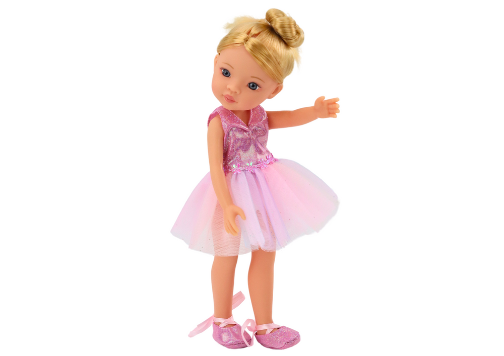 Boneca bailarina rosa 33 cm