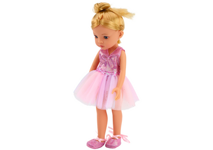 Boneca bailarina rosa 33 cm
