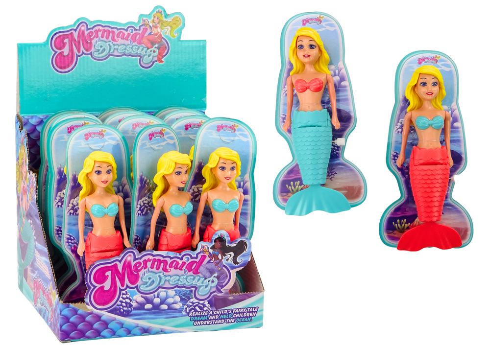 Boneca de banho sereia de corda flutuante (1 unidade, sortido)