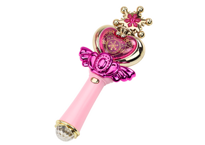 Varinha princesa com luz e som rosa (1 unidade, sortido)