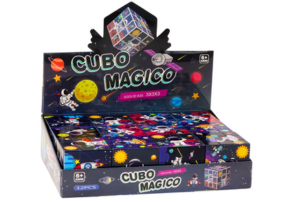 Cubo mágico puzzle educativo espaço (1 unidade, sortido)