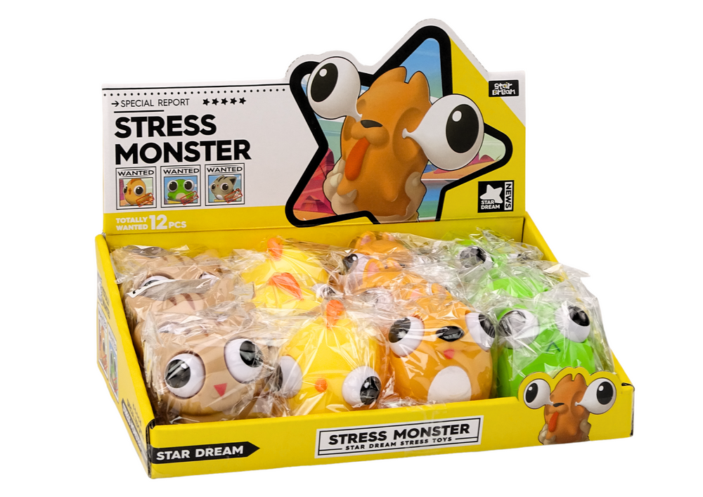 Brinquedo anti-stress monstro sensorial mix (1 unidade, sortido)